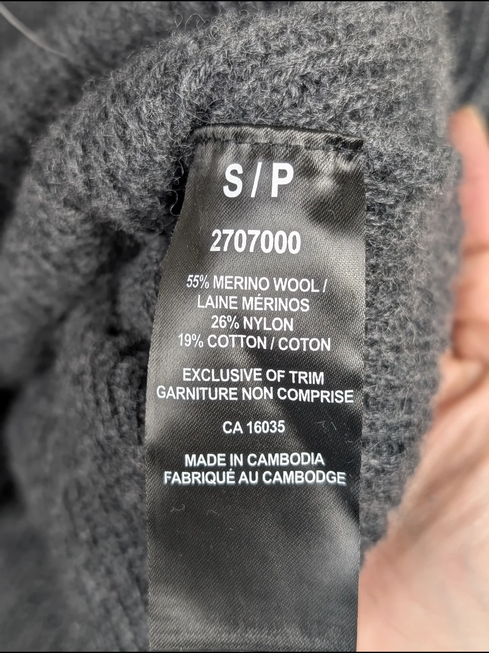 Tahari Merino Wool Blend Cowl Neck Sweater Oversized Small Minimalist Capsule - Picture 7 of 7